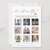 彼らエレガントは何歳の写真ゲームカード 招待状 (正面)