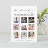 彼らエレガントは何歳の写真ゲームカード 招待状 (スタンド正面)