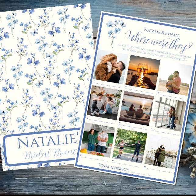 彼らパーソナライズされたはブライダルシャワーゲーム (クリエイターアップロード済み)