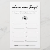 彼らモダンはブライダルシャワーゲーム チラシ (正面)