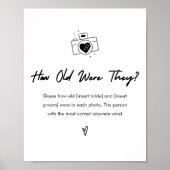 彼らモダンは何歳だったブライダルシャワーゲームの看板 ポスター (正面)