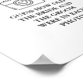 彼らモダンは何歳だったブライダルシャワーゲームサイン ポスター (角)