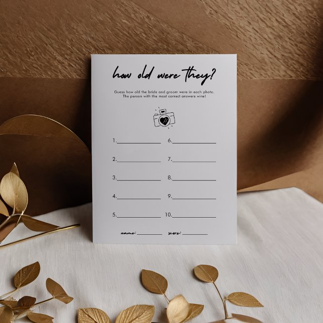 彼らモダンは何歳だったブライダルシャワーゲーム (クリエイターアップロード済み)