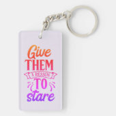彼ら与えは、凝視する理由だ キーホルダー (裏面)