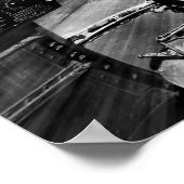 彼ら保 – ボンバ飛んでいるーディアモノクローム ポスター (角)