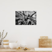 彼ら保 – ボンバ飛んでいるーディアモノクローム ポスター (キッチン)