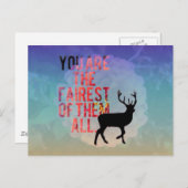 彼ら全員の中で一番美しい人だ。 ポストカード (正面/裏面)