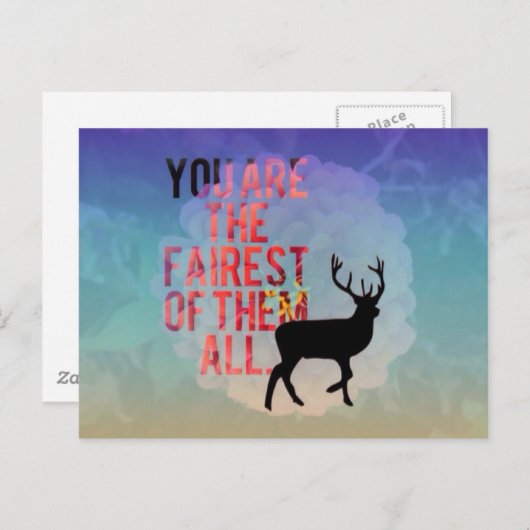 彼ら全員の中で一番美しい人だ。 ポストカード (正面/裏面)