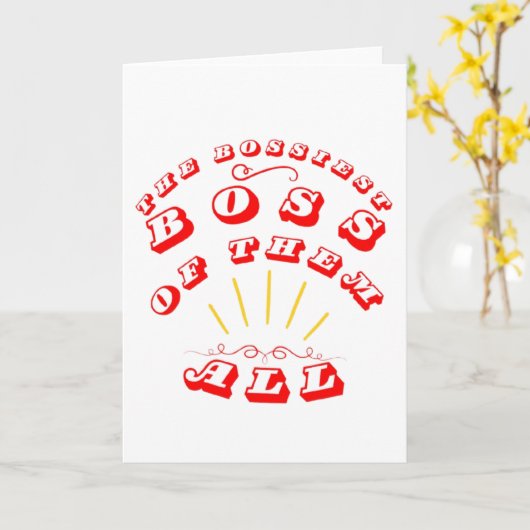 彼ら全員の最高のボス カード (黄色い花)