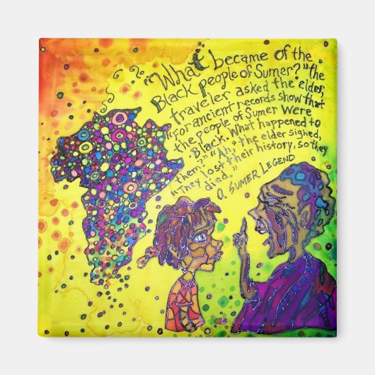 彼ら失ったの歴史2インチ角磁石 マグネット (正面)