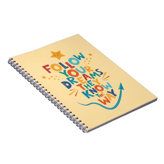 彼ら後を追はインスピレーションの方法を知っているあなたの夢 ノートブック (右側)