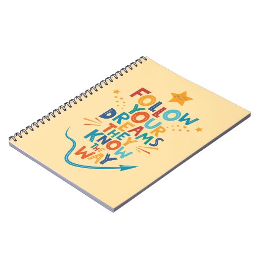 彼ら後を追はインスピレーションの方法を知っているあなたの夢 ノートブック (左側)
