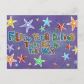 彼ら後を追は方法の引用文を知っている ポストカード (正面)