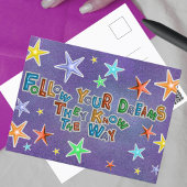 彼ら後を追は方法の引用文を知っている ポストカード