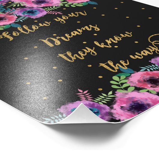 「彼ら後を追は道を知っているあなたの夢」引用文 フォトプリント            (角)