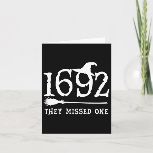 彼ら恋しく思は一つのハロウィンフェミニスト魔女の裁判を行う カード (正面)