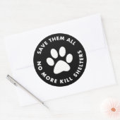 彼ら救らは、もはやシェルターを殺すことはない ラウンドシール (封筒)