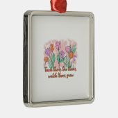 彼ら教えは彼らが成長するのを見て彼らを愛している メタルオーナメント (右)