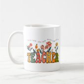 彼ら教えは彼らが成長するのを見て愛する。先生ギフト コーヒーマグカップ (左)