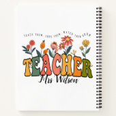 彼ら教えは彼らを愛して見る。パーソナライズされた先生 ノートブック (裏面)