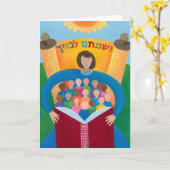 彼ら教えは熱心にグリーティングカード カード (黄色い花)