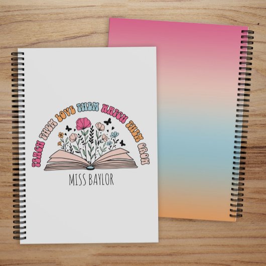 彼ら教え、愛し、彼らが成長する先生を見る プランナー手帳