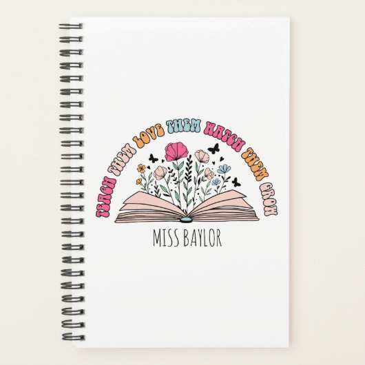 彼ら教え、愛し、彼らが成長する先生を見る プランナー手帳 (正面)