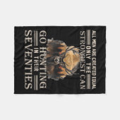 彼ら最高のの狩りに行く事が出来る フリースブランケット (正面(横))