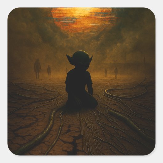 彼ら来は太陽が溶けている間 スクエアシール (正面)