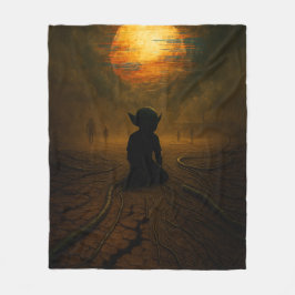 彼ら来は太陽が溶けている間 フリースブランケット