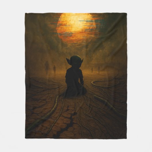 彼ら来は太陽が溶けている間 フリースブランケット (正面)