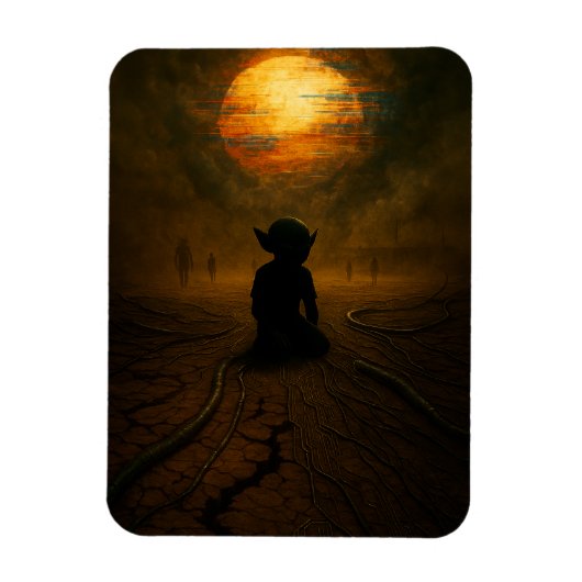 彼ら来は太陽が溶けている間 マグネット (縦)