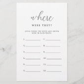 彼ら素朴はブライダルシャワーゲーム (正面)