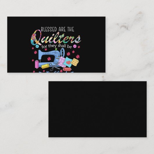 彼ら賛美は縫い継ぎをするためのキルターだ 名刺 (正面/裏面)
