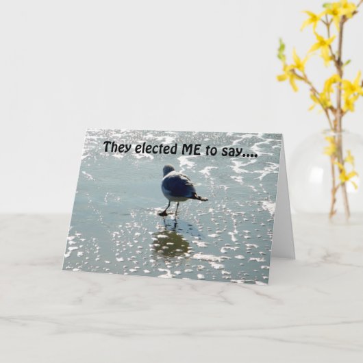 彼ら選は僕に誕生日を言う楽しむ カード (黄色い花)