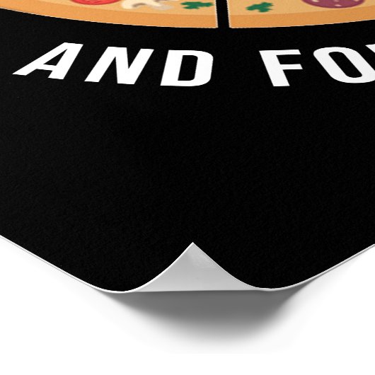 彼ら食べのピザと型枠はとにかく組合 ポスター (角)