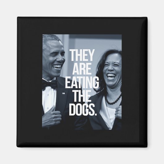 彼ら食べは犬だ マグネット (正面)