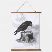 彼ら食べ物を与えはカラス好きピーナッツ 吊り下げ型タペストリー (正面2)