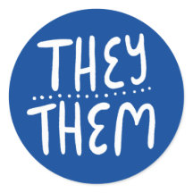 彼ら/彼らは青い手書きのセットを発音