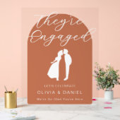 彼ら 結婚しました ボヘミアン風ナチュラル アクリルサイン (ウェディング)