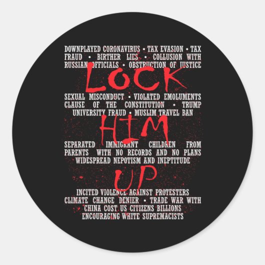 彼をアンチ切れ ラウンドシール (正面)