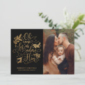 彼をエレガント崇拝する | フォトクリスマス | 金ゴールド黒 シーズンカード (スタンド正面)