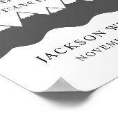 彼をスリープ状態にする名前子供部屋ウォールアート ポスター (角)