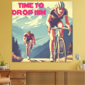 彼をドロップする時間サイクリング キャンバスプリント (インサイチュ (リビング))