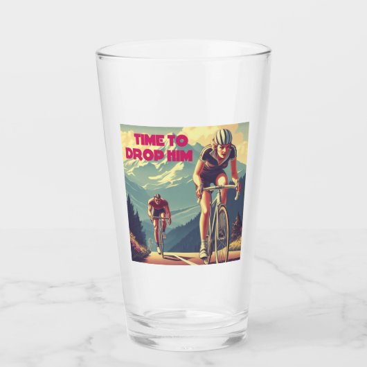 彼をドロップする時間サイクリング タンブラーグラス (正面)