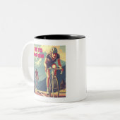 彼をドロップする時間サイクリング ツートーンマグカップ (正面左)