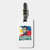 彼をホームサポーターDigong Duterte持参 ラゲッジタグ (正面縦)