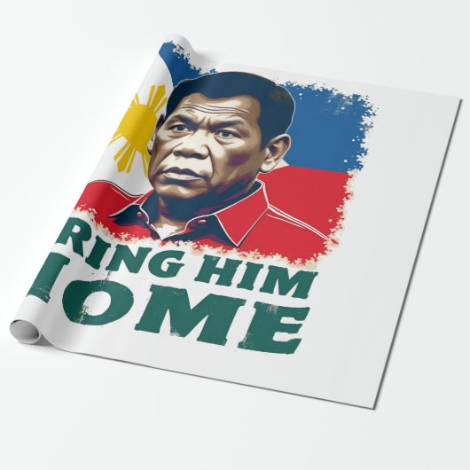 彼をホームサポーターDigong Duterte持参 ラッピングペーパー (アンロールド)