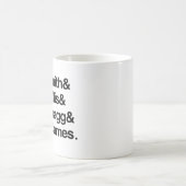 彼をロック：ジャックとファニ、アルビンとレティティア コーヒーマグカップ (中央)