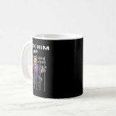 彼を上げる反トランプ コーヒーマグカップ (正面左)